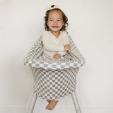Light Green Checkered Bamboo Multi-Use Cover - HoneyBug 