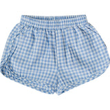 Blue Gingham Shorts