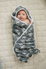 Wild West Muslin Hooded Towel - HoneyBug 