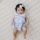 Blue Meadow Bubble Romper
