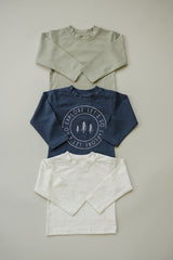 Heather Grey Long Sleeve Cotton Tee - HoneyBug 