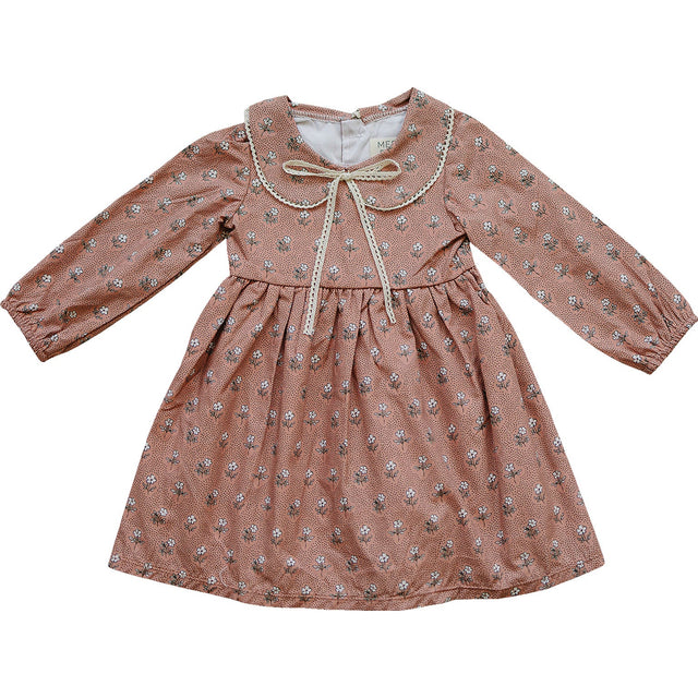 Vintage Pink Floral Dress - HoneyBug 