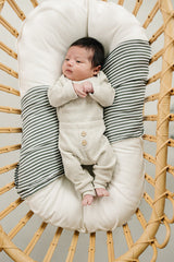 Heather Grey Bodysuit Waffle Set - HoneyBug 