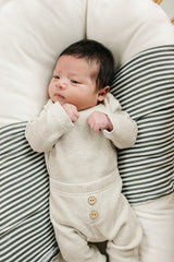 Heather Grey Bodysuit Waffle Set - HoneyBug 