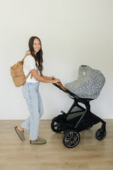 Dark Green Daisy Bamboo Multi-Use Cover - HoneyBug 