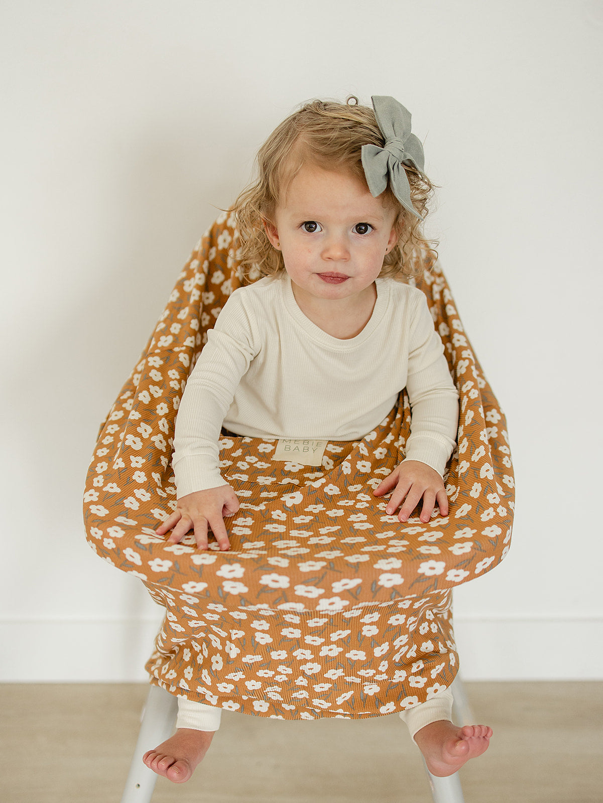 Mustard Floral Bamboo Multi-Use Cover - HoneyBug 