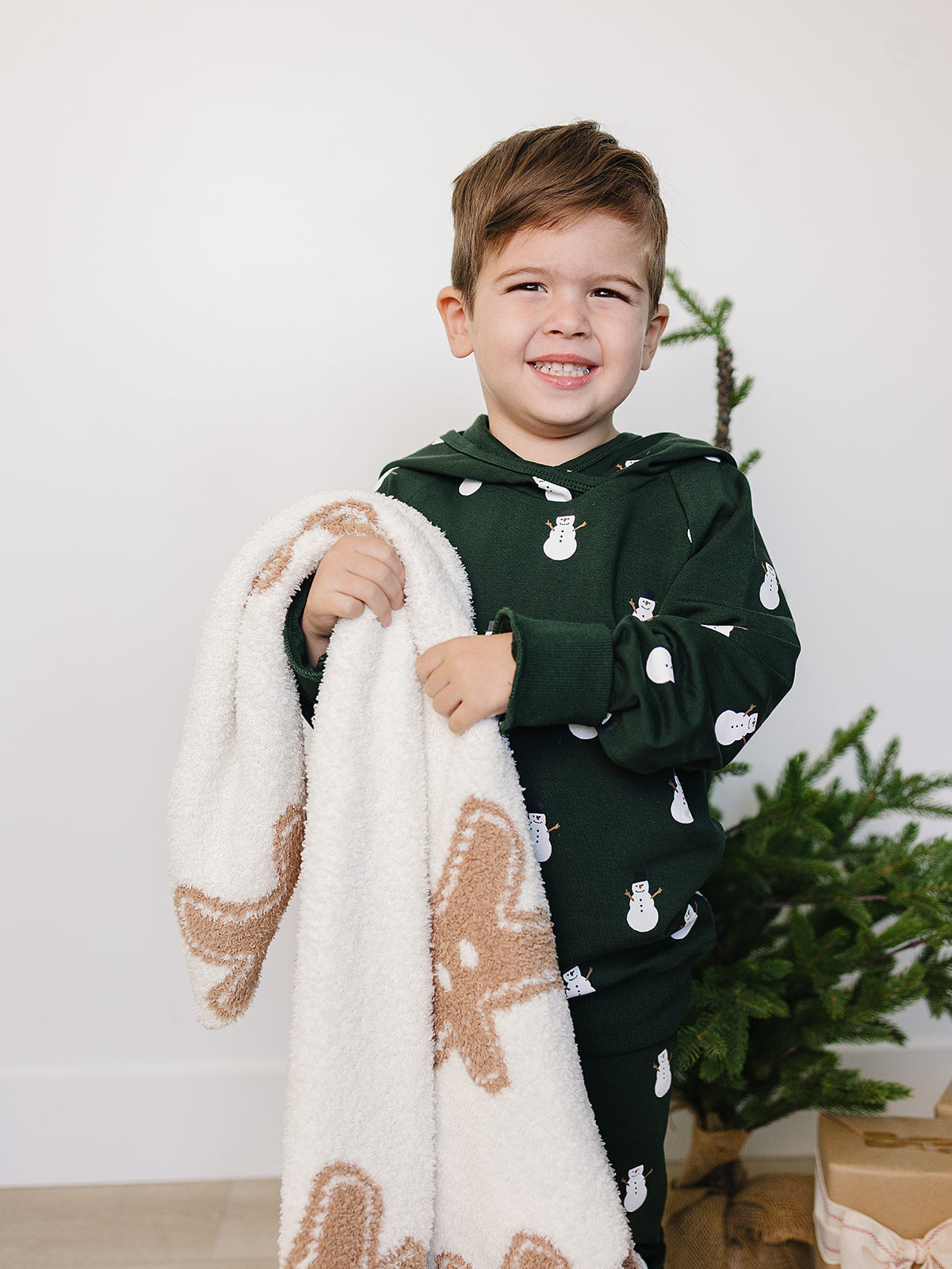 Snowman Hooded French Terry Set - HoneyBug 
