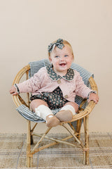 Olive Bloom Bubble Romper - HoneyBug 