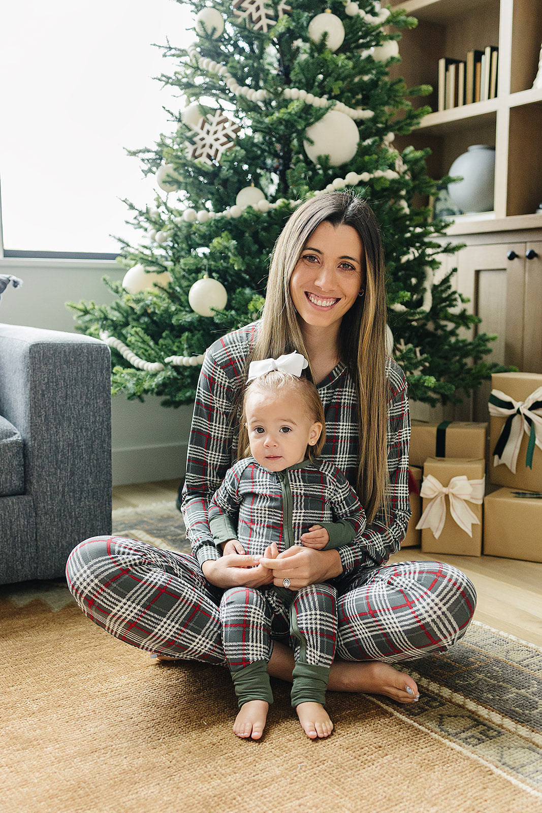Green Plaid Bamboo Zipper - HoneyBug 