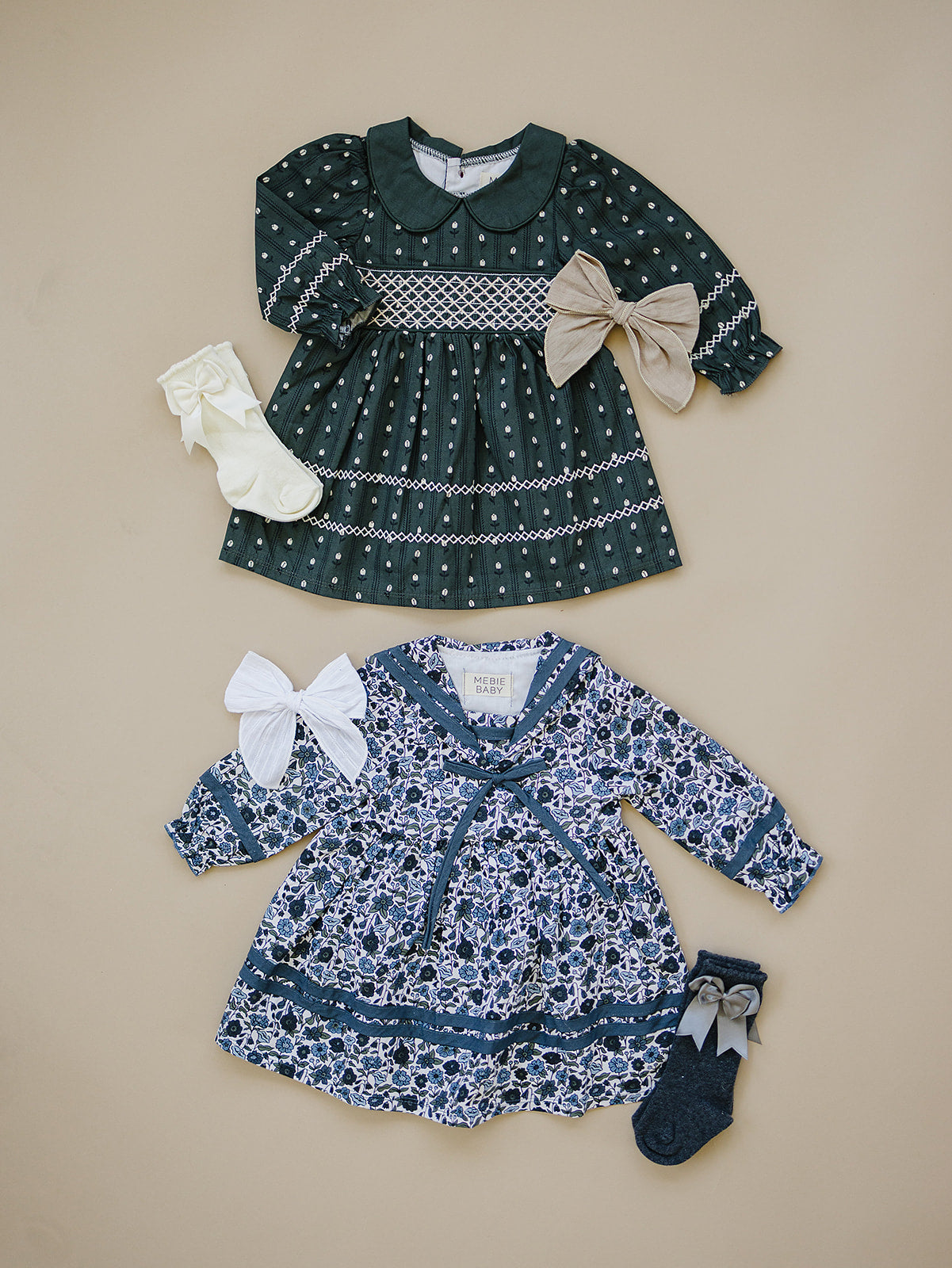Floral Sailor Dress - HoneyBug 