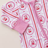 Bamboo Zip Romper | Cherry Bear