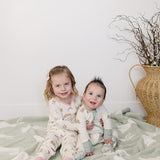 Bunny Ribbed Bamboo Zipper