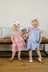 Stripe Ruffle Dress - HoneyBug 