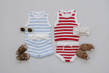 Red Stripe Bloomer Tank Set