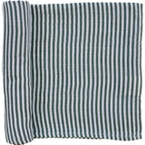 Green Stripes Muslin Swaddle Blanket - HoneyBug 