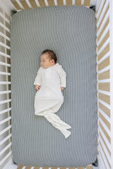 White Bamboo Knot Gown - HoneyBug 