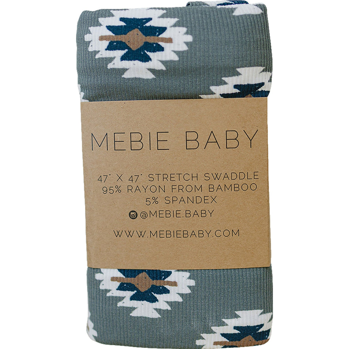 Southwest Aztec Ribbed Bamboo Stretch Swaddle - HoneyBug 