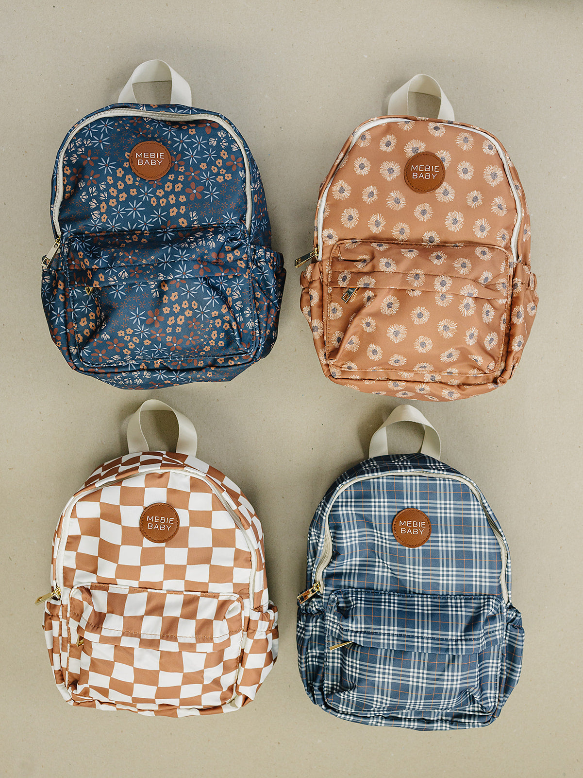 Navy Floral Mini Backpack - HoneyBug 