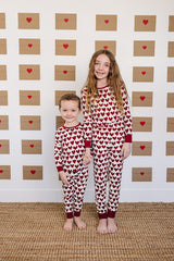 Hearts Ribbed Bamboo Cozy Set