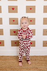 Hearts Ribbed Bamboo Cozy Set