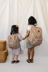 Mustard Floral Large Backpack - HoneyBug 