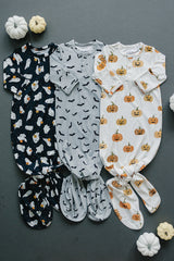 Ghosts Bamboo Knot Gown - HoneyBug 