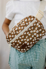 Mustard Floral Mini Fanny Pack - HoneyBug 