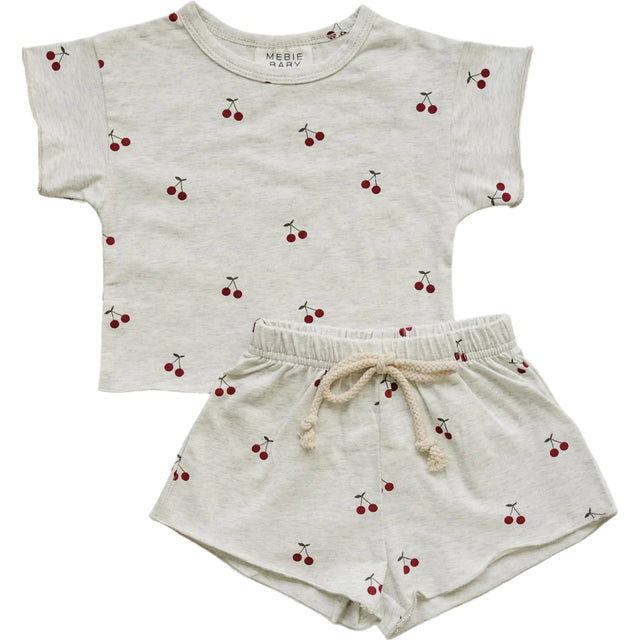 Cherries Short Set - HoneyBug 