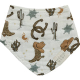 Outlaw Cowboy Classic Muslin Bib - HoneyBug 