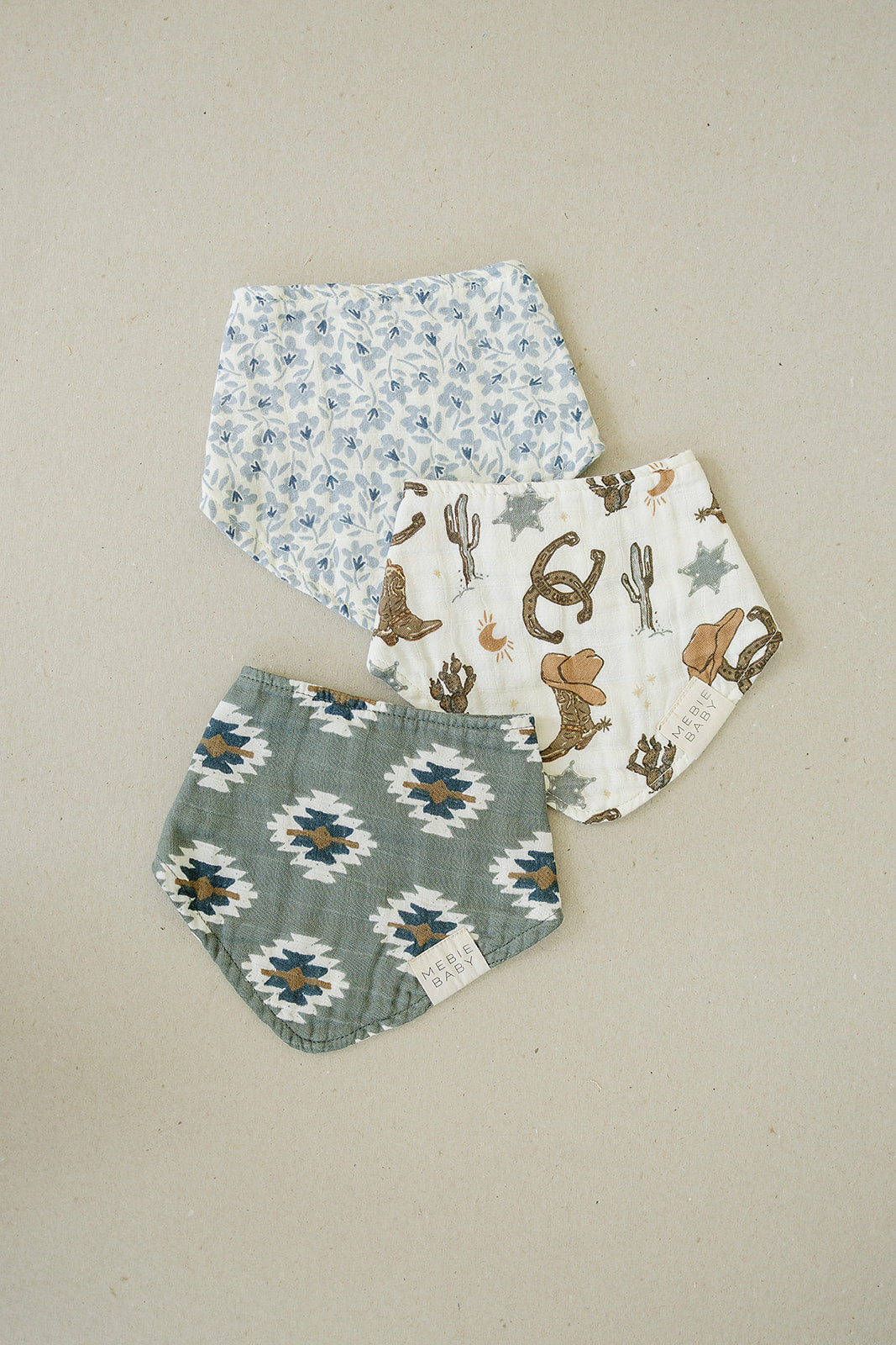 Outlaw Cowboy Classic Muslin Bib - HoneyBug 