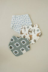 Outlaw Cowboy Classic Muslin Bib - HoneyBug 