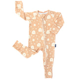ZIP ROMPER - Rainbow Ribbed - HoneyBug 