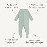 Zipper Pajama - Ivory