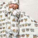 Bamboo Swaddle & Beanie Set - HoneyBug 