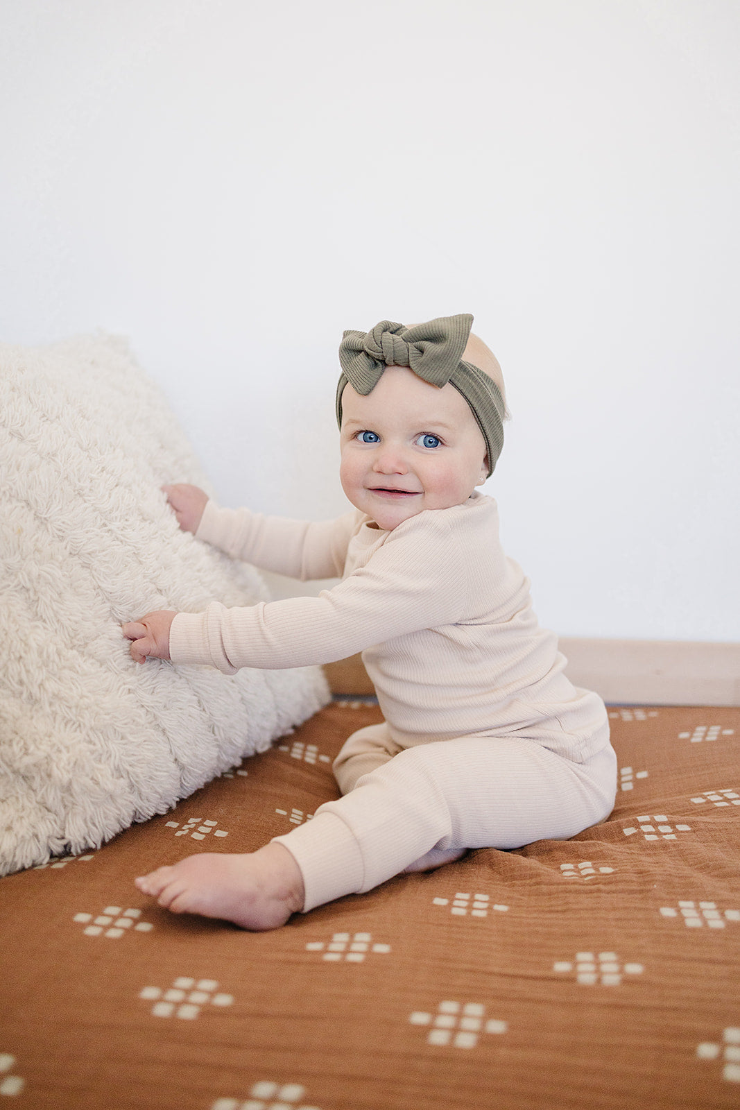 Olive Bamboo Head Wrap - HoneyBug 