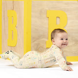Dino ABC Bamboo Convertible Footie - HoneyBug 