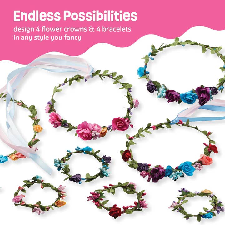 Flower Crowns & Bracelet Making Kit - HoneyBug 