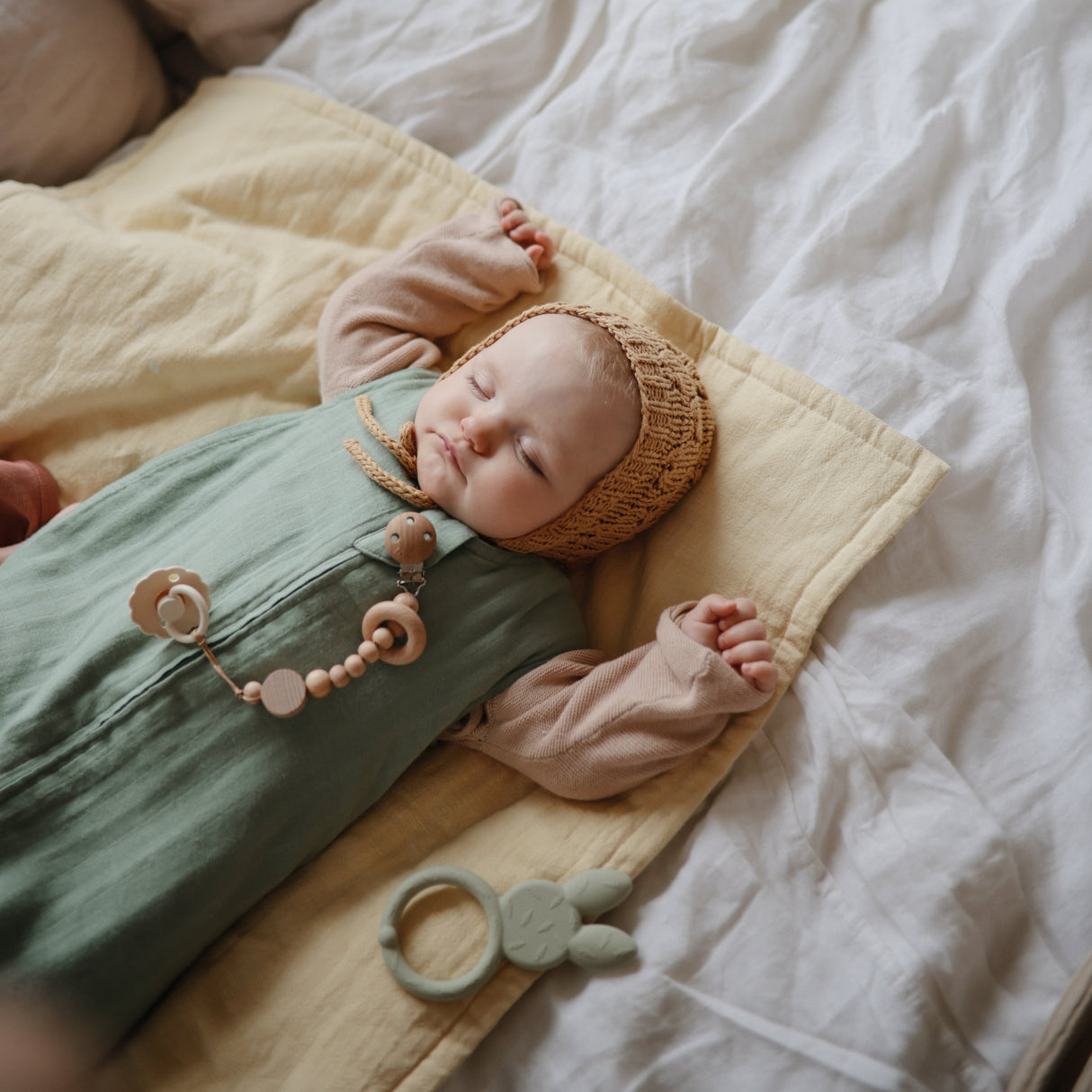 Bunny Teether - Sage - HoneyBug 