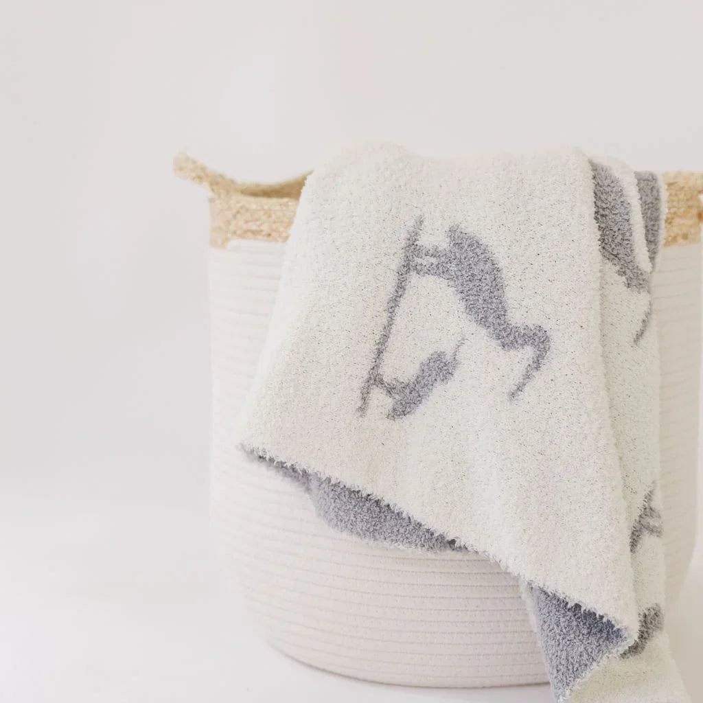 Heron Harmony Baby Blanket