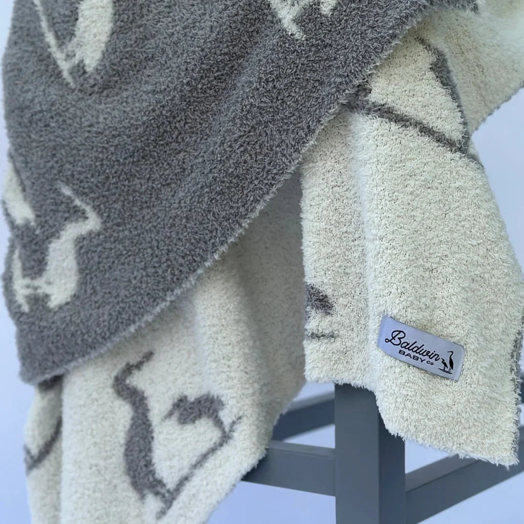 Heron Harmony Baby Blanket