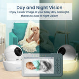 Babysense True Sleep: Video Baby Monitor with Breathing Motion Sleep Monitor, 1 or 2 Cameras - HoneyBug 