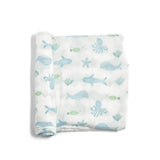 Bamboo Muslin Swaddle Blanket - Butterflies - HoneyBug 