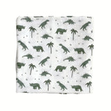 Bamboo Muslin Swaddle Blanket in Busy Bees - HoneyBug 
