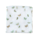 Bamboo Muslin Swaddle Blanket in The Fun-gis - HoneyBug 