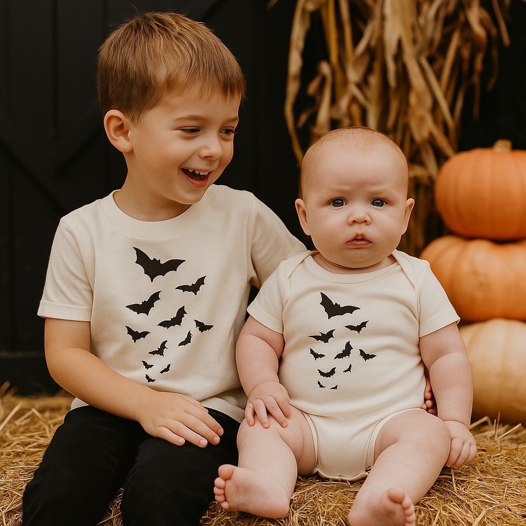 graphic bodysuit | bats - HoneyBug 