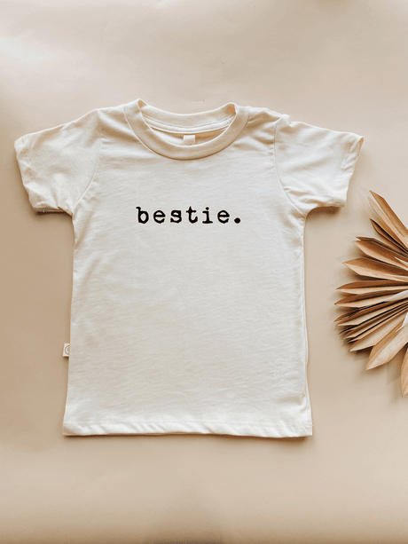 Bestie Organic Kids Graphic T-Shirt Short Sleeve - HoneyBug 