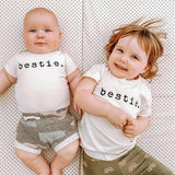 Bestie Organic Kids Graphic T-Shirt Short Sleeve - HoneyBug 