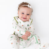 Tropical Palms & Bird of Paradise Bib Set - HoneyBug 