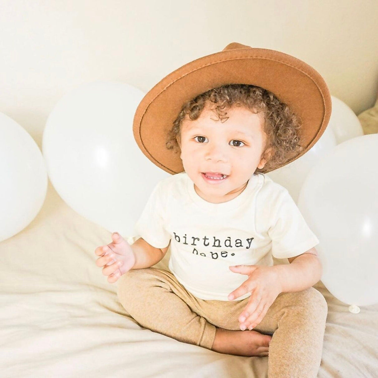 Birthday Babe Organic Cotton Kids T-shirt Short Sleeve - HoneyBug 