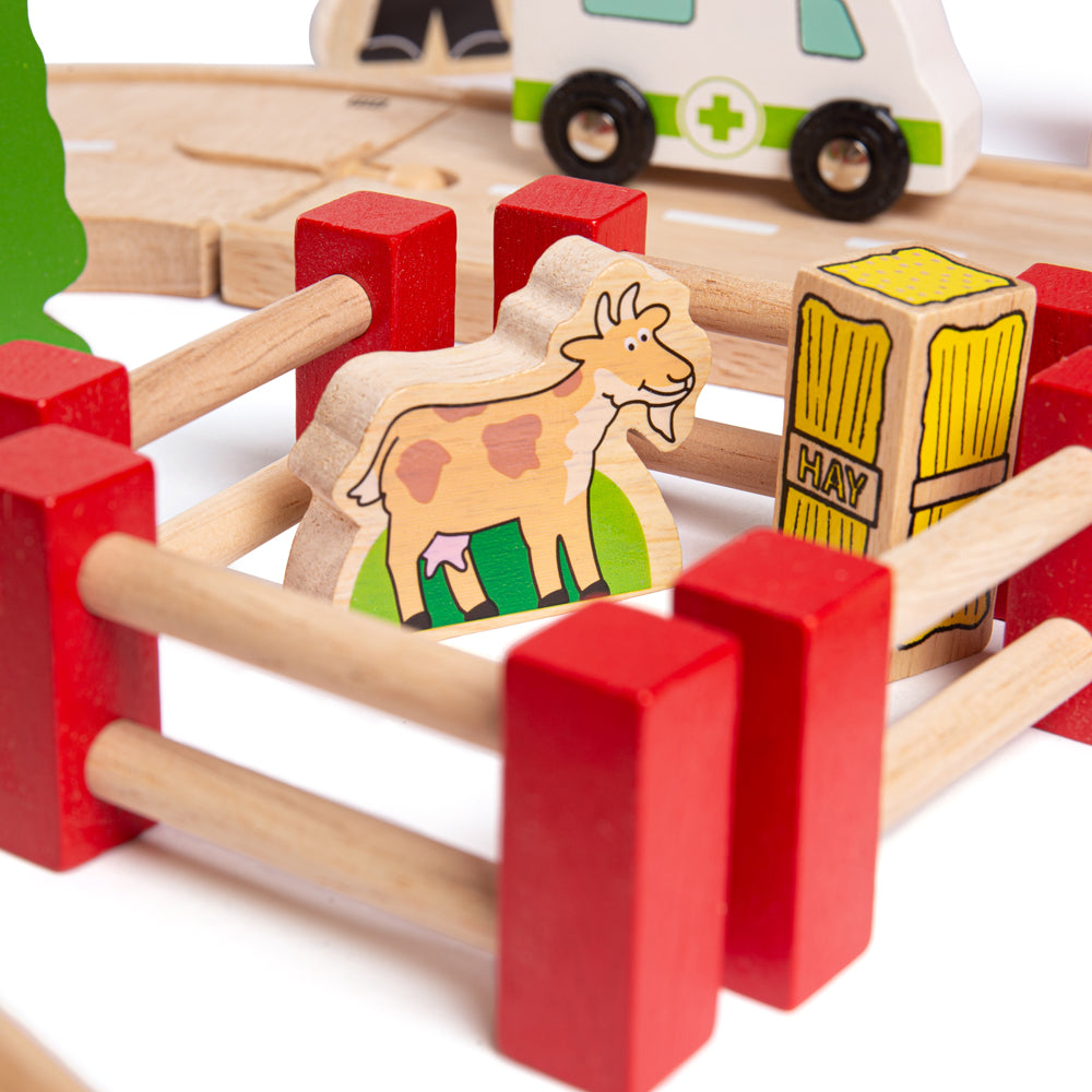 Road & Rail Train Set - HoneyBug 